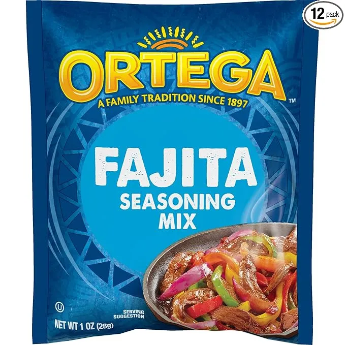 Ortega Seasoning Mix, Fajita, 1 Ounce (Pack of 12)