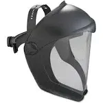 Uvex Bionic Face Shield, Matte Black Frame, Clear Lens S8510