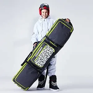 XCMAN Roller Snowboard Bag with Wheels,Adjusta<wbr/>ble Length,Extra Long/Wide/Deep<wbr/>,Wa