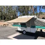 6ft Awning Beige, Pop Up Tent Trailer, Camping Trailer, RV Awning EZ Lite Campers, Size: 6'