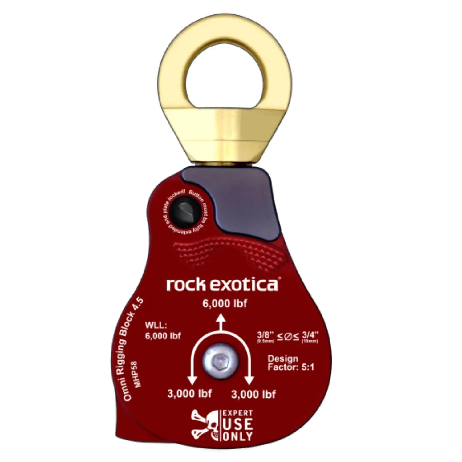 Rock Exotica Omni Rigging Block 4.5 inch