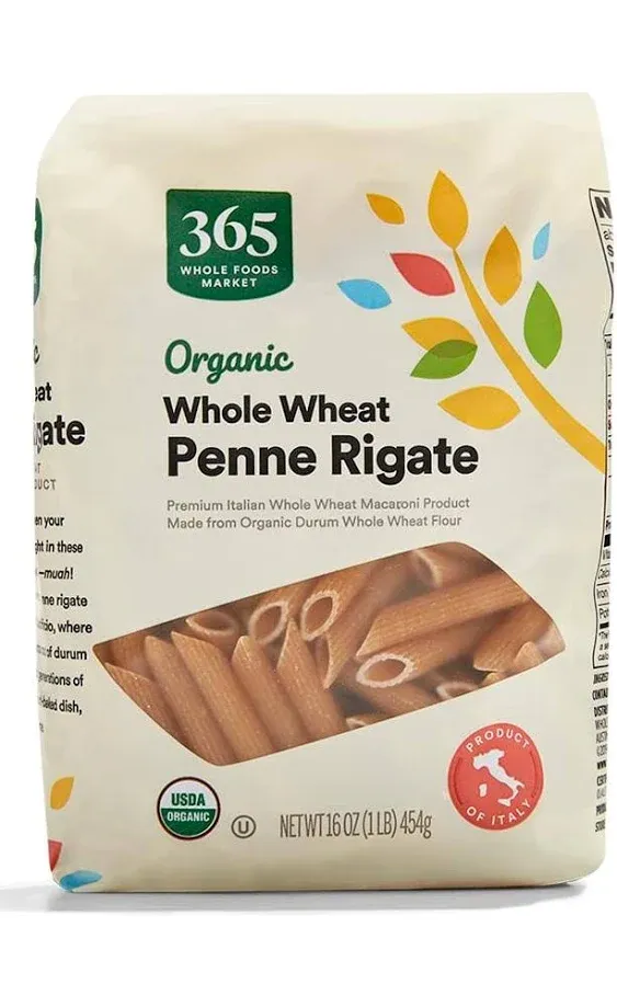 365 Organic Whole Wheat Penne Rigate - 16 oz