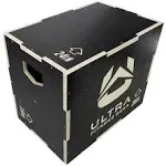 Ultra Fitness Gear 3 in 1 Anti-Slip Wood Plyo Box for Jump, Crossfit, Plyometrics. Sizes: 30/24/20, 24/20/16, 20/18/16, or 16/14/12