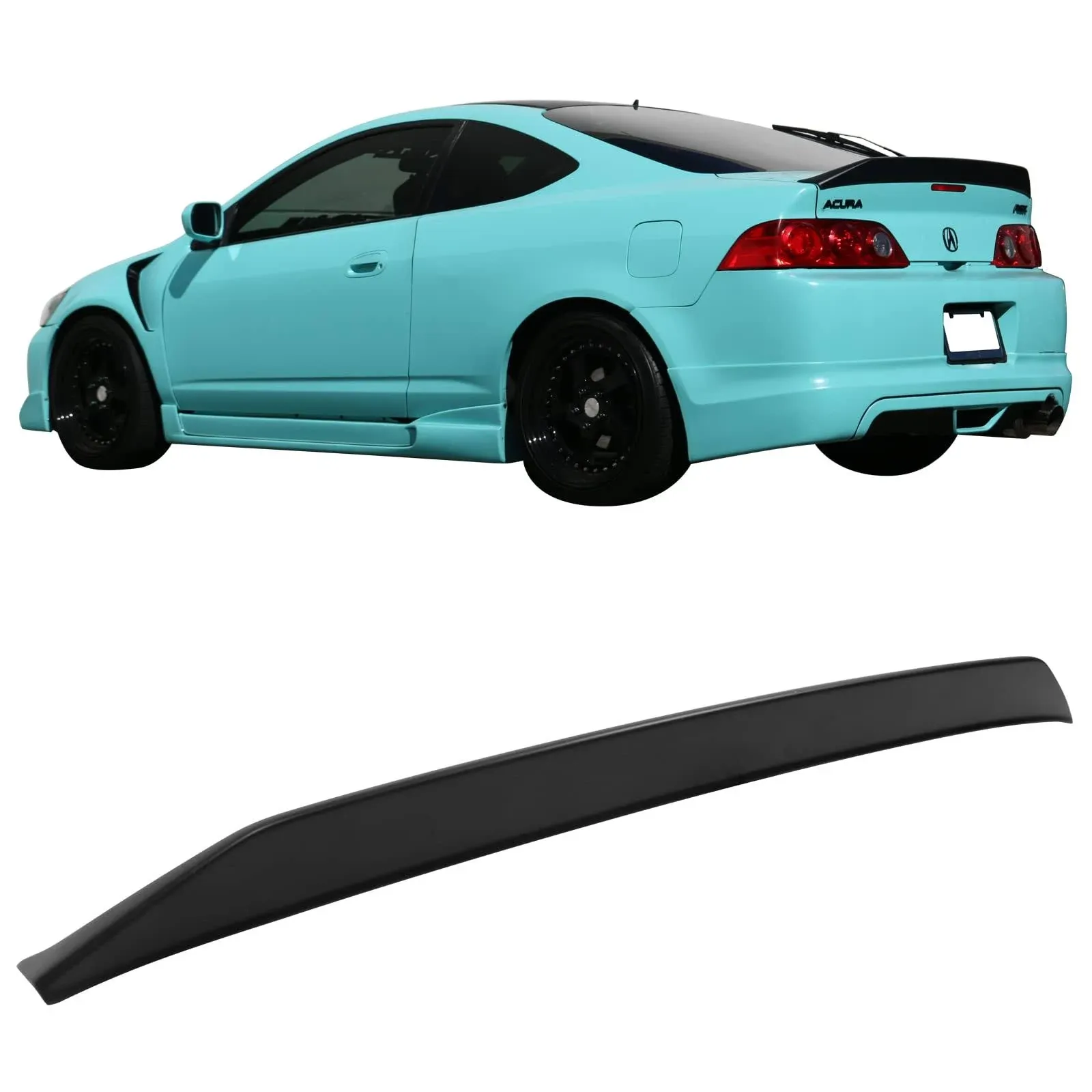 Fits 02-06 Acura RSX Duckbill Type Rear Trunk Spoiler Lip Wing Matte Black PP