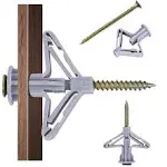 Hollow-Wall Anchors, Drywall Anchor kit with Screws, Self-Drilling Hollow Wall