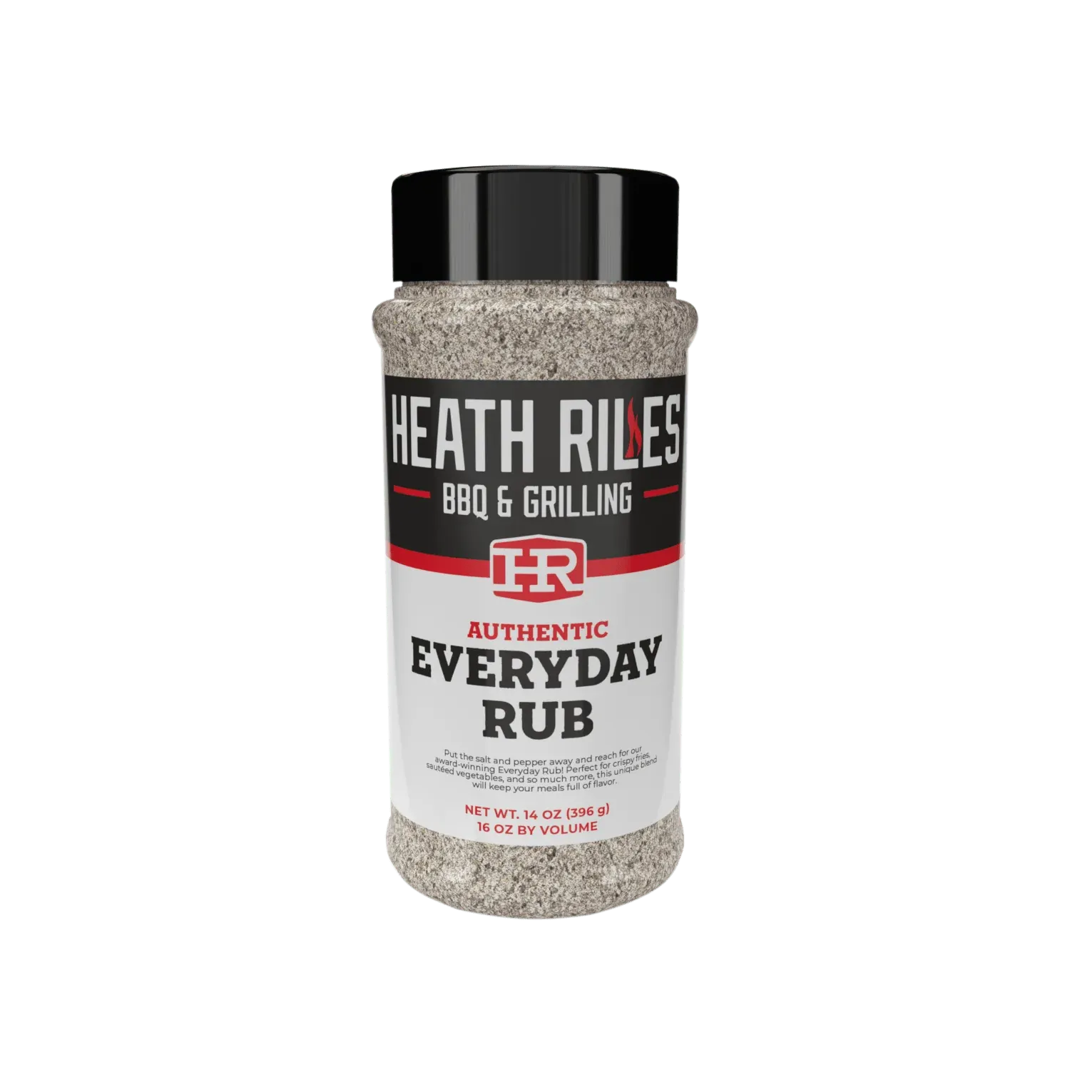 Heath Riles BBQ Rub - Everday All-Purpose BBQ Seasoning Rub, Champion Pitmaster Recipe, Legendary BBQ Rubs For Smoking & Grilling, 70+ BBQ Championships, 14 oz.