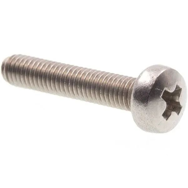 Machine Screw, Metric Pan Head, Phil Drive M3-0.5 X 16MM A2-70 Stainless Steel 10PK