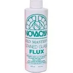 Novacan Old Masters Stained Glass Flux for Lead, Copper Foil, & Zinc - 8oz. Bottle