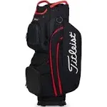 Titleist 15 Golf Cart Bag, Black/Black/Red, One Size | American Golf