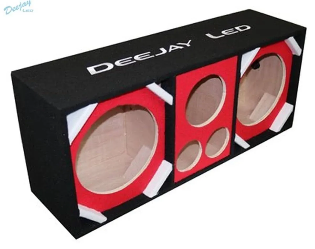 DEEJAY LED TWO 10-IN WOOFERS (D10T2H1RED) TWO 10-IN WOOFERS CHUCHERO BRASIL