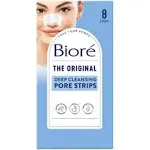 Bioré Nose+Face Blackhead Remover Pore Strips, 12 Nose + 12 Face Strips for Chin or Forehead, Deep Cleansing with Instant Blackhead Removal and Pore Unclogging, Non-Comedogenic Use, 24 Ct Value Size