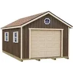 Sierra 12 ft. x 20 ft. Wood Garage Kit with Sturdy Built Floor