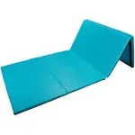 4&#039;x10&#039;x2&#034; Gymnastics Gym Folding Exercise Aerobics Tumbling Yoga Mat Blue-Green