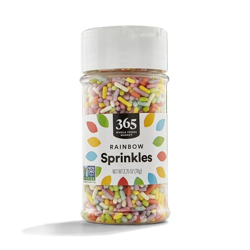 365 by Whole Foods Market, Rainbow Sprinkles, Vegan, 2.75 Ounce