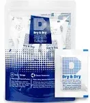 5 Gram Pack of 50 Dry&Dry Silica Gel Packets Desiccant Dehumidifiers