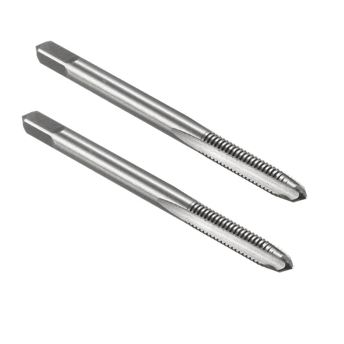 2pcs Metric Taps M4 x 0.7mm Pitch Thread Plug Tap HSS 3 Straight Flutes