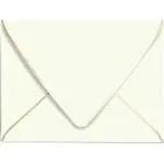 A7 Ivoy Envelopes 5 x 7 With Gold Border- 50 PackFor 5x7 Cards| Quick Self Se...