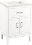 Seer&reg; 24&quot; bathroom vanity cabinet with sink and quartz top