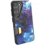 Smartish Galaxy S23 Wallet Case - Wallet Slayer Vol. 1 [Slim + Protective] Grip Credit Card Holder - Drop Tested Hidden Card Slot Cover for Samsung Galaxy S23 - Spaced Out