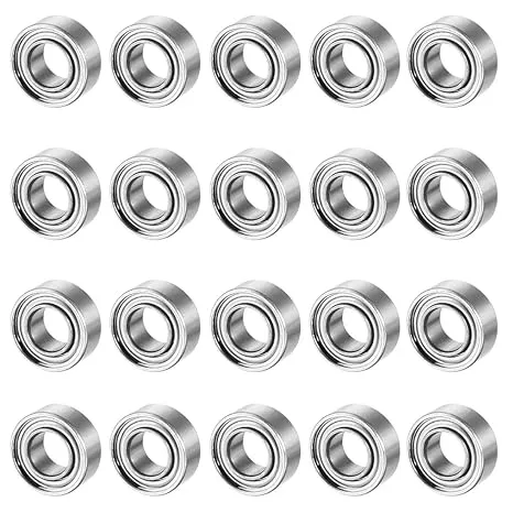 20pcs MR63ZZ Deep Groove Ball Bearing 3mmx6mmx2.5mm Double Shielded Miniature