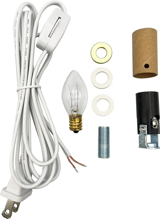 Complete Lighting Kit With Rotary On/off Switch And Candelabra Socket pkg/1