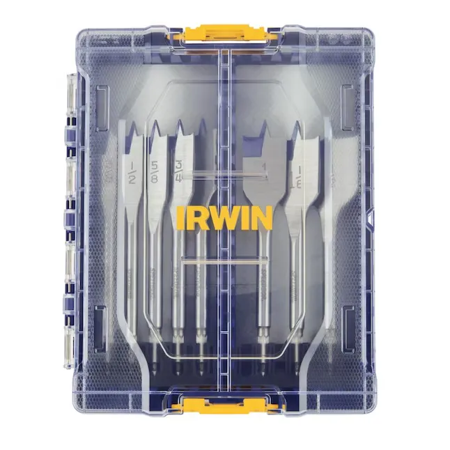 IRWIN 8-Piece x 6-in Woodboring Spade Drill Bit Set | IWAX128PC