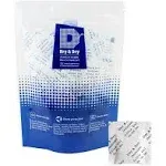 Dry & Dry 2 Gram [100 Packets] Silica Gel Packets Desiccants, Silica Packets - Rechargeable Silica Gel Packs, Silica Gel Packets, Desiccants Packets