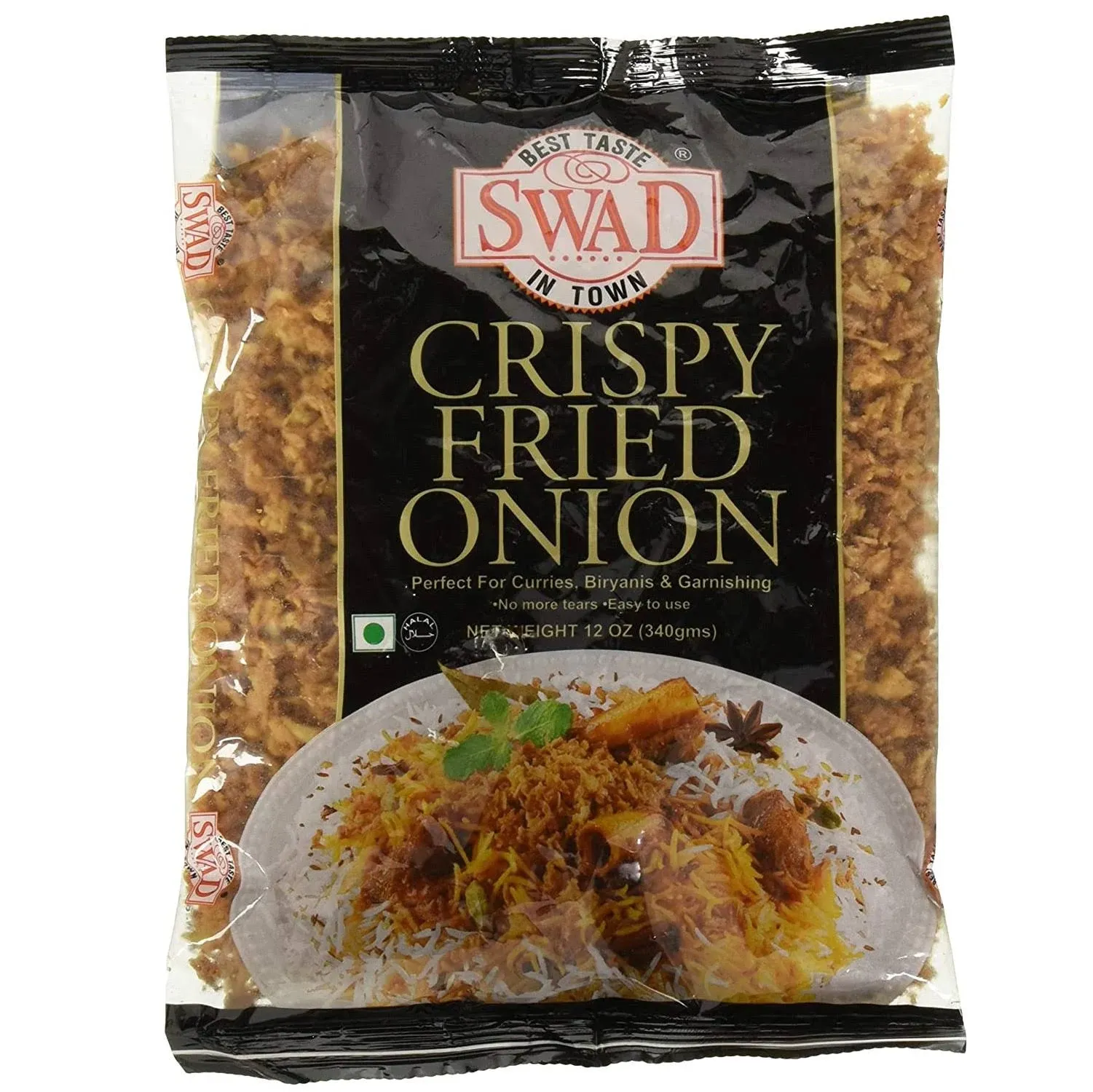 SWAD CRISPY FRIED ONION. 12OZ BAG