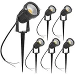 ZUCKEO 5W LED Landscape Spotlight 12V 24V Low Voltage Garden Light COB Outdoor