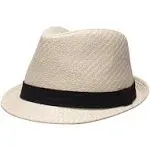 Levi's Men's Twill-Band Straw Fedora - S/M