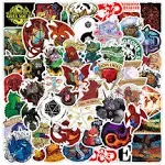 50pcs Dungeons & Dragons D&D Theme Waterproof Stickers for Laptop Cellphone Water Bottle Skateboard Luggage Car Bumper JXQX