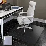 SHAREWIN Office Chair Mat for Hard Floors - 47&#039;&#039;×47&#039;&#039;Heavy Duty Clear Wood/Ti...