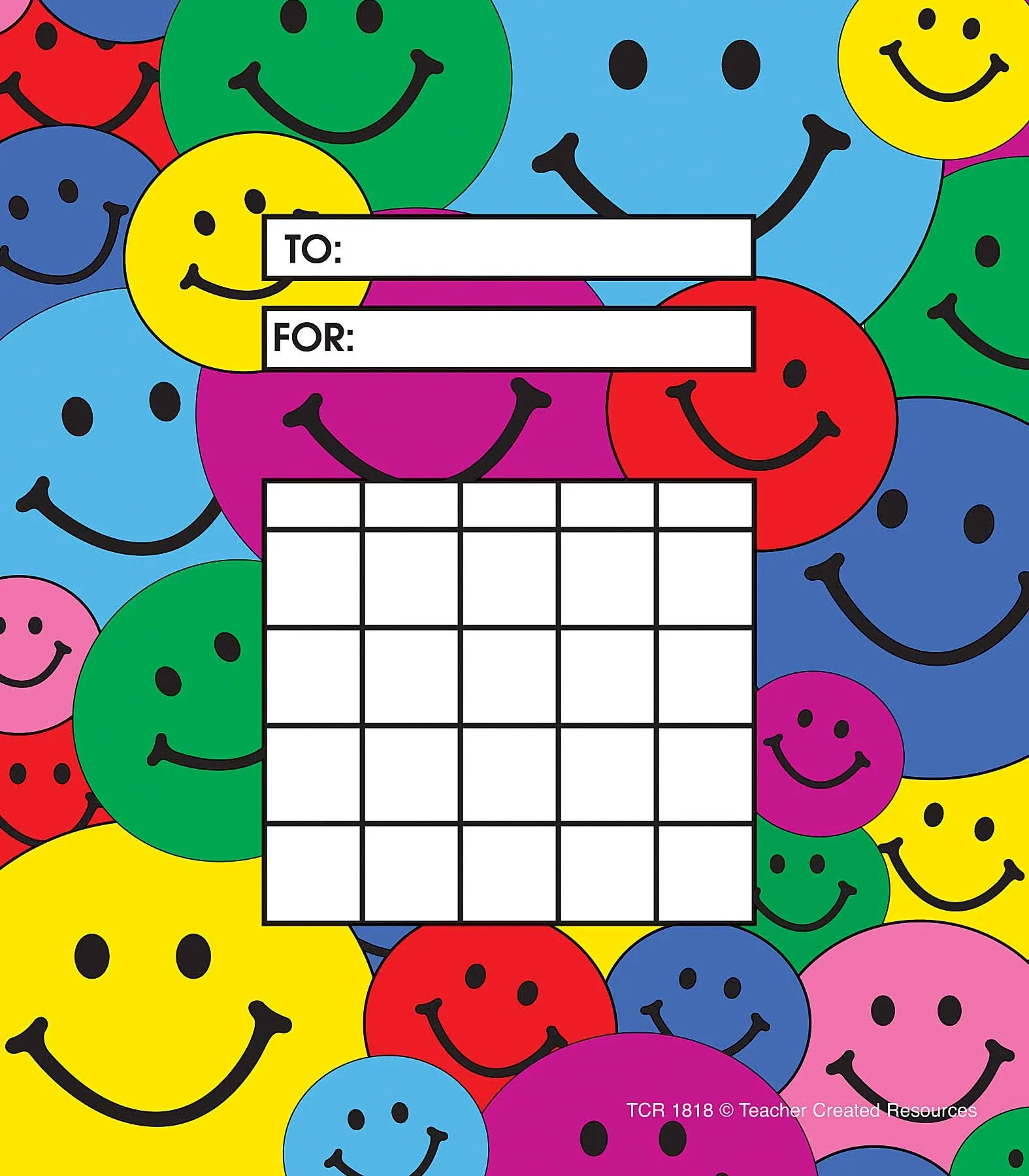 Teacher Created Resources Happy Faces Incentive Charts 36SHT