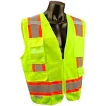 Radians SV6OM Two Tone Surveyor Class 2 Safety Vest, Medium, Orange