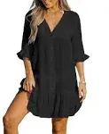 Cupshe Women's Ruffled Cover-Up Dress