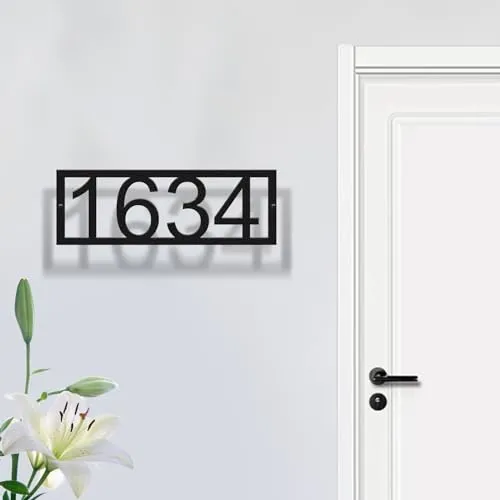 Metal House Numbers for Outside - Personalized Address Number Sign and Street Name Sign Custom House Number Sign, Handmade Metal Address Sign Custom Address Numbers