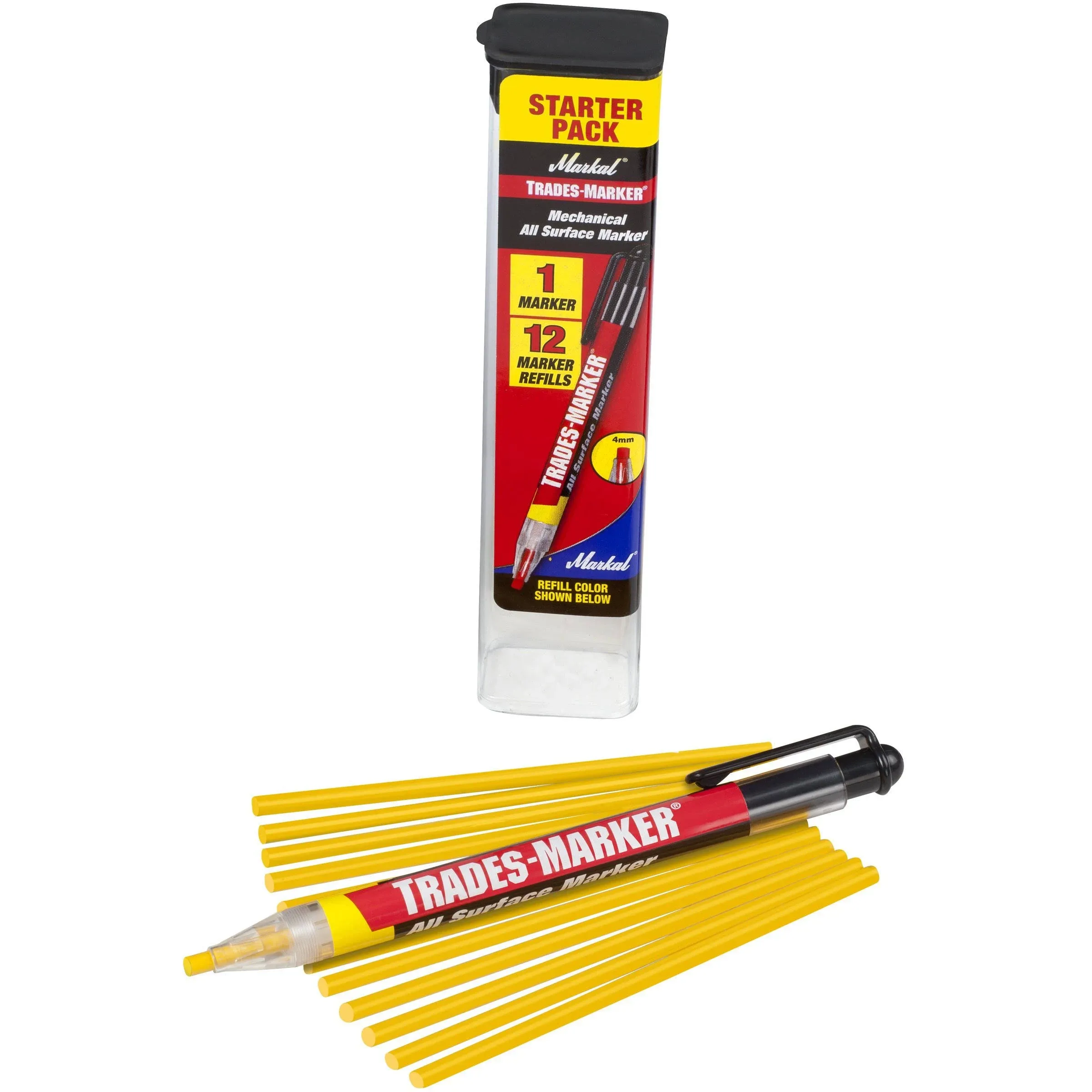 Markal 96131 Trades-Marker Starter Pack, Yellow