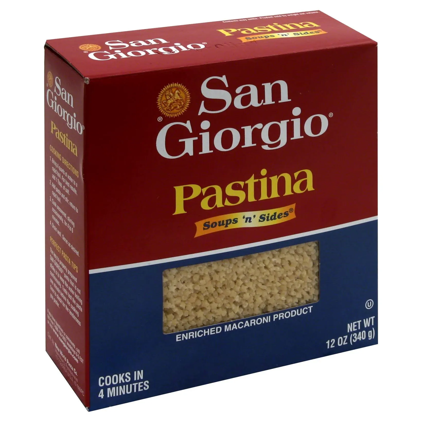 San Giorgio Enriched Macaroni Product Pastina 12 Ounces (Pack of 1)