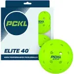 PCKL Elite-40 Pickleballs | Tournament and Competition Ball | 4 Pack | USA Pickleball Approved