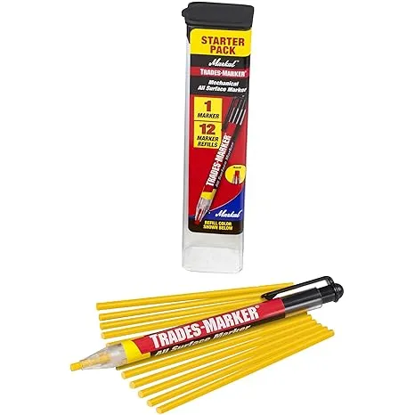 Markal 96131 Trades-Marker Starter Pack, Yellow