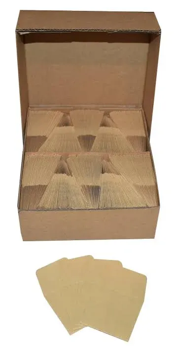 Small Paper Coin Envelopes 2x2 500 Full Box Kraft Color Collection Flips Sorting