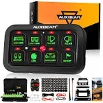 Auxbeam 6 Gang/8 Gang Switch Panel | Off Road Light Controller for Truck