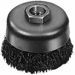 Milwaukee 48-52-5060 Crimped Wire Cup Brush 3&#034; Carbon Steel Wire 5/8-11 Spindle 