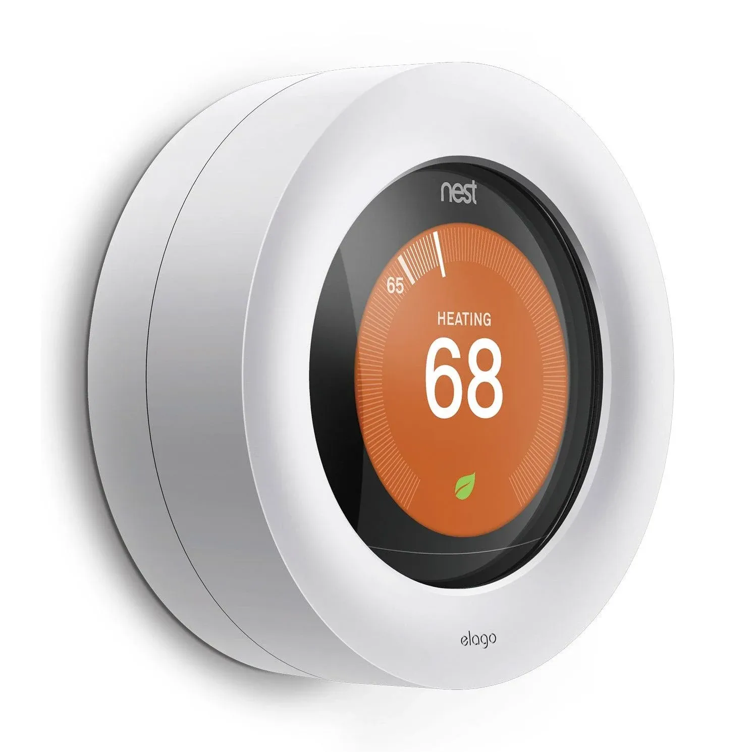 elago Lock Designed for Nest Learning Thermostat [White] - Compatible with Google Nest Learning Thermostat 1/2/ 3 Generation & E, Home or Public Protection, Secure Lock [US Patent Registered]