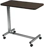 Drive Medical Non Tilt Top Overbed Table, Silver Vein