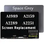 A1989 A2289 A2159 Screen Replacement for MacBook Pro A1989 A2159 A2289 Retina 13.3" LCD LED Display Digitizer Assembly Panel EMC 3214 3358 3301 3456 3348 (Space Grey)