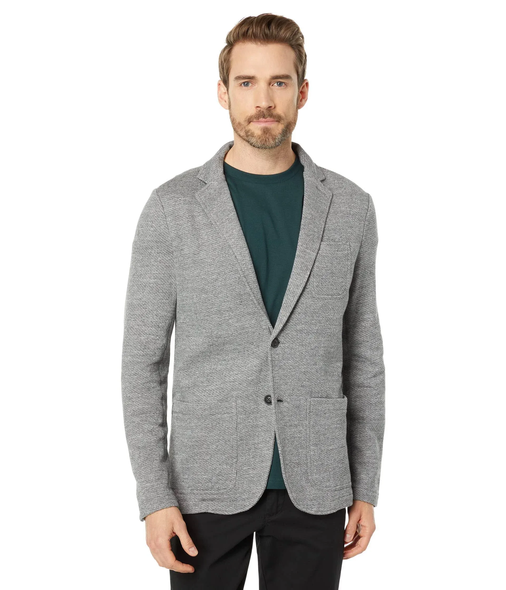 Faherty Inlet Knit Blazer L / Medium Grey Melange