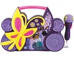 Disney Encanto Sing Along Boombox &amp; Purple Microphone Butterly Set NEW!