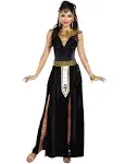 Dreamgirl Women's Exquiste Cleopatra Costume, Black/Gold, M