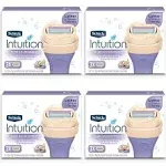 Schick Intuition Pure Nourishment Womens Razor Refills with Coconut Milk and Almond Oil 12 Count